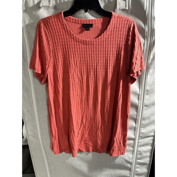 Bundle Of 2 J. Jill Wearever Collection Top Size MT Pink Black Waffle Textured‎ - Picture 7 of 10